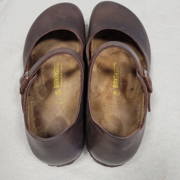 Birkenstock Mantova Mary Jane oiled leather Habana 40 narrow 9-9.5 - Picture 6 of 13